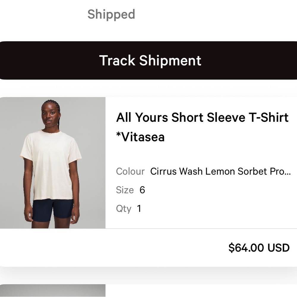 All yours short sleeve t-shirt *Vitasea size 6